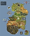 Карта мира Раплз